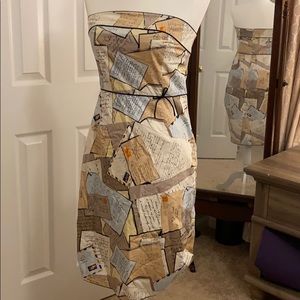 Jcrew strapless postcard dress